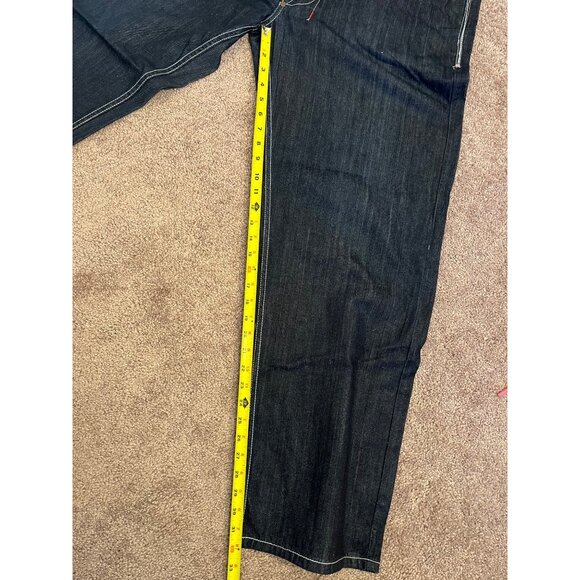 Y2K Enyce Sean Combs Jeans Mens 40x32 Blue Baggy Hip Hop Streetwear Grunge 90s - Picture 4 of 11